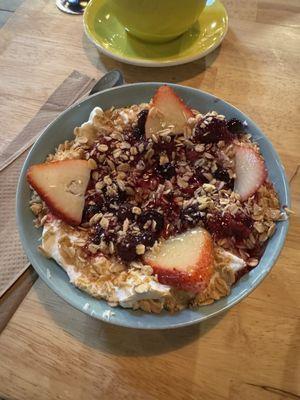 Granola & Yogurt with berries... no actually granola in sight