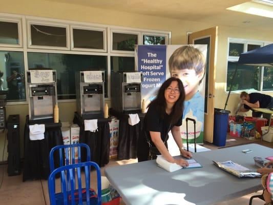 Thank you UCLA for allowing Phebe Arlen to take the day off so she could assist us at our kids' school!  : )