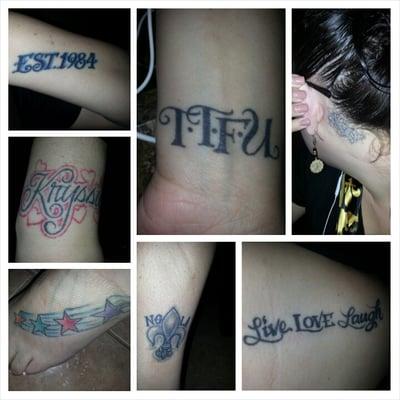 All my tattoos done by Taz!!!!