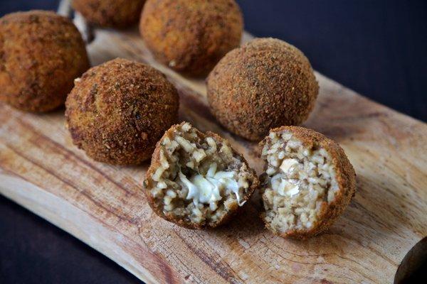 PORCINI MUSHROOM RISOTTO BALLS by diRiso