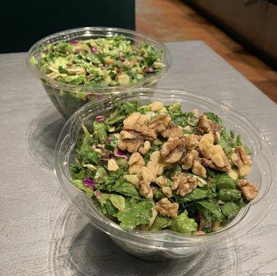 chopt salad with Smokey chicken, green onions, Parmesan, and avocado with Smokey bacon Russian dressing.