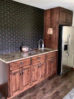 Kitchen Cupboards and Granite Countertops.