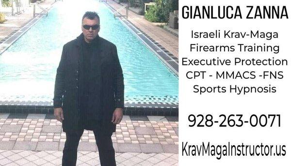 Gianluca Zanna Israeli Krav-Maga, Firearms training, Executive Protection