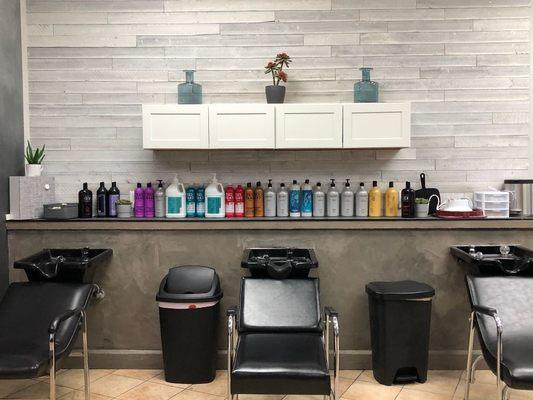 Our shampoo area