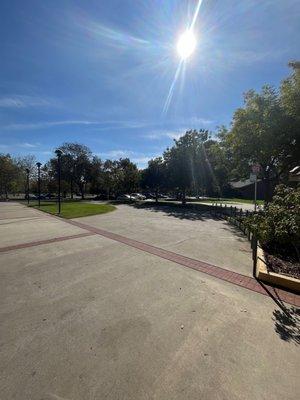 Driveway of community center