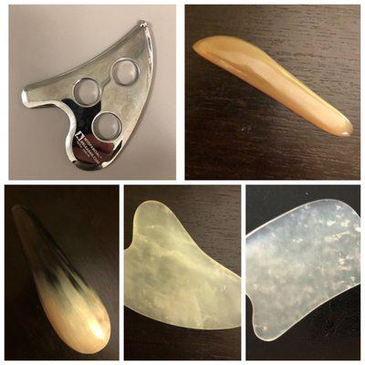 Gua Sha is Chinese medicine modality that helps to relieve muscle tension and remove toxins from the body.