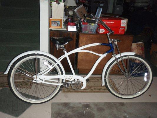 My beach cruiser at about 5 years old before I decided to spruce it up with a DIY paintjob.