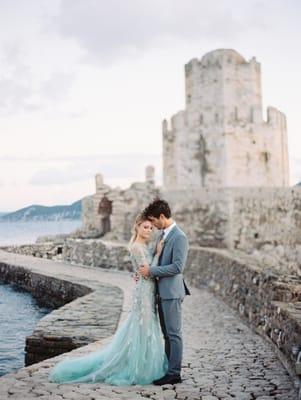 Dream wedding at Methoni Castle