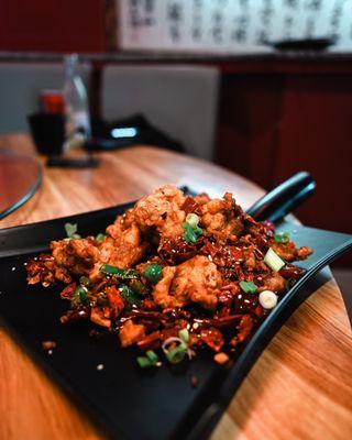 Braised Crispy Chicken W. Red Chili Oil