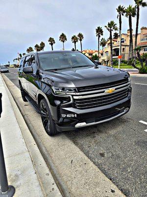 New Black Luxury SUVs cleaned before every trip. Ready to be booked.