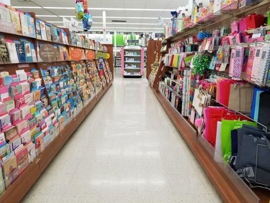 Clean organized aisles