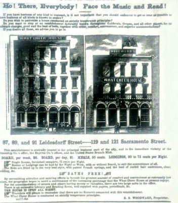 Old hotel advertisement