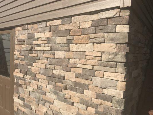 Tired of that concrete block foundation?  Veneer updates and ads value to homes.