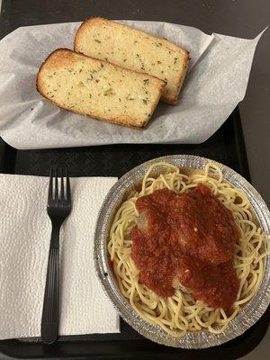 Spaghetti & Meatballs Ala Carte  (still includes yummy garlic bread)!