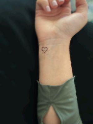 Heart Tattoo in memory of Angelica!