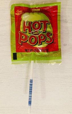 Hot Pops Lemon Flavored Chili Pop