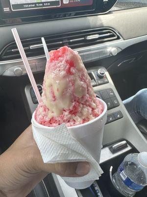 Snowcone with cream