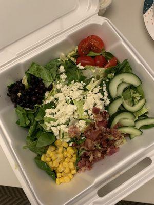 Salad..perfect size and great way to share everything.