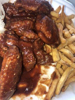 Honey bbq wings