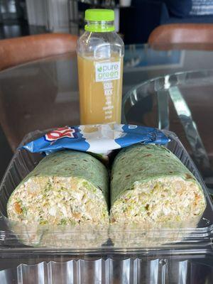 Chicken Caesar Wrap  Juice