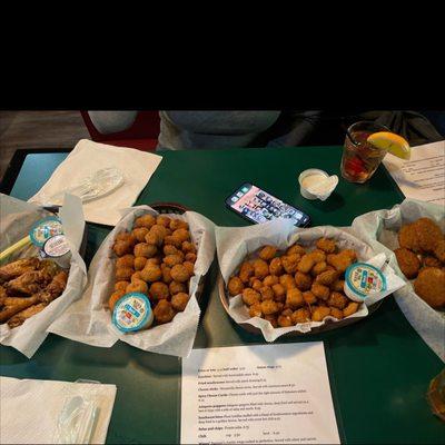 Fried Jalapeno Poppers Fried Mushrooms Lemon Pepper Wings Zucchini