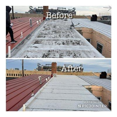 Baltimore Roof before and after