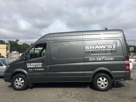 All of our technicians' vehicles are clearly marked with the Shaw's name.