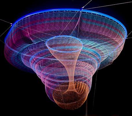 "Her Secret is Patience", public art sculpture by Janet Echelman