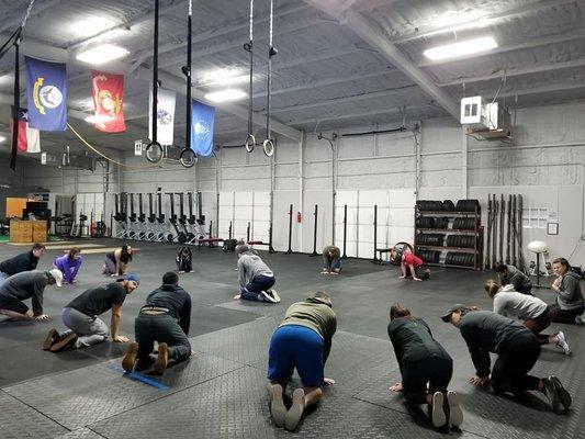 Always good to start and end your workout with a stretch