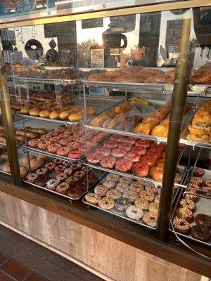 Wide selection of yummy sweet donuts!