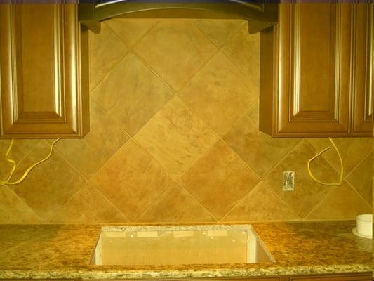 We can provide complete kitchen and bath back splash remodels.