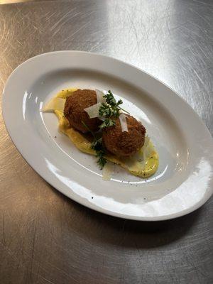 Arancini appetizer.