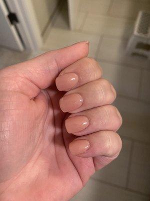 Natural dip nails