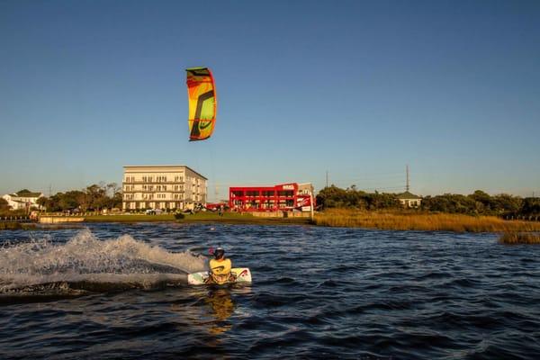 Sunset cruise behind REAL