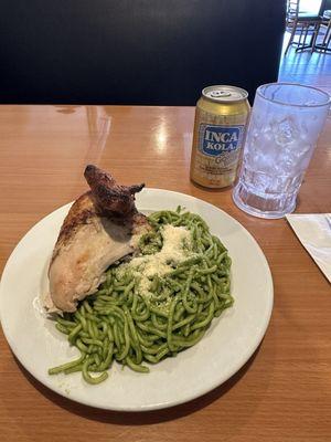 Chicken and pestos pasta  It's really delicious