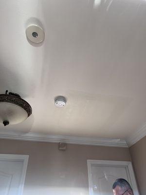 Repaired ceiling