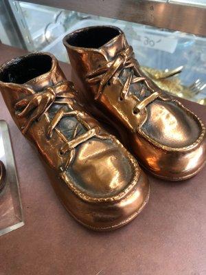 Remember when they used to bronze baby shoes.