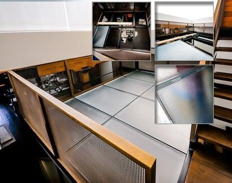 Laminated glass flooring new york