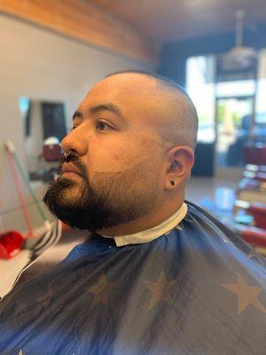 Faded beard, done by Jason.