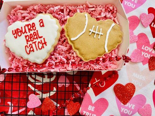 Valentine's Day cookie gift box