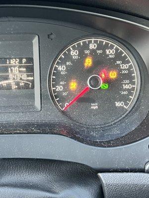 Airbag warning light comes on AFTER service for steering column lock issue!!!!