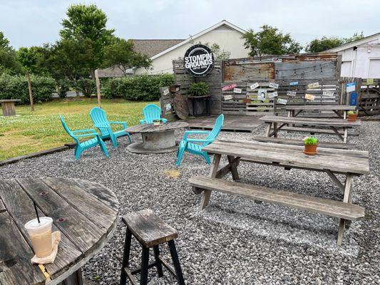 Back patio area