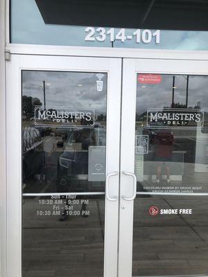 McAlister's Deli is down the street with great food and excellent customer service.