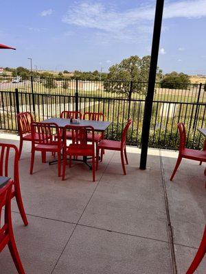 Shaded patio