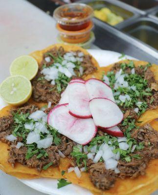 Birria soft tacos