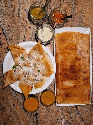 Dosa and Chutneys