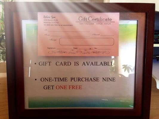 Gift Certificate