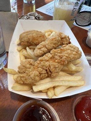 Chicken tenders and fries