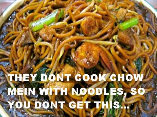 There are pictures of real Chow Mein all over the internet - even a Wikipedia page... but nobody in Georgia seems to know what it is.