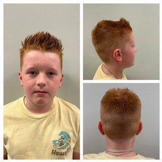 Junior boys haircut done by Lena